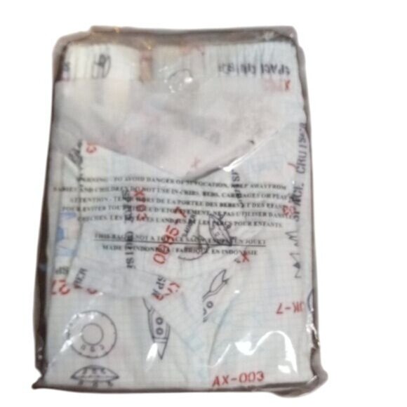 Gymboree M/L Boys Space Trooper Alien Cartoon Print Cotton Boxer Shorts Rare NEW - Picture 3 of 3